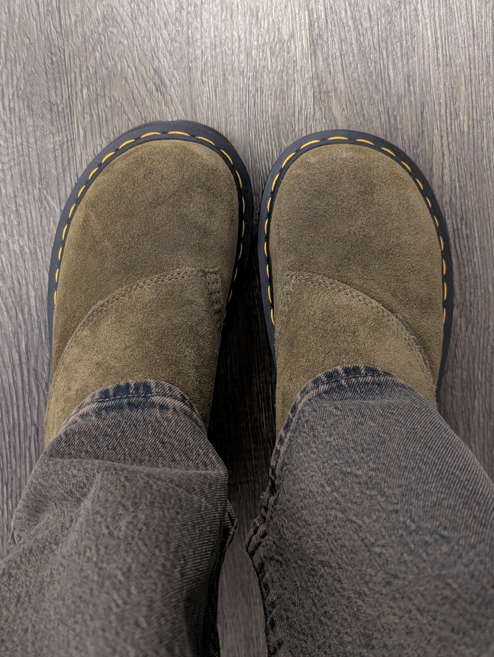 Dr Martens  Zebzag Olive Suedeules Size 6 - Picture 8 of 8